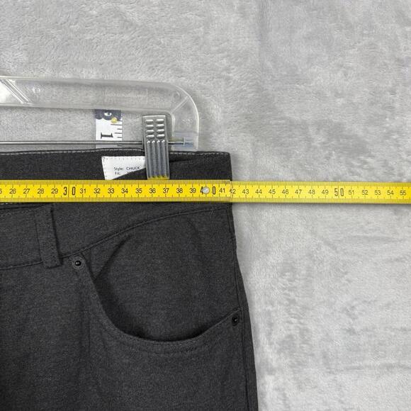 BRAX Hi-Flex Chuck Pants Stretch Men Sz 33x25 Dark Gray Casual Straight Leg Slim - Picture 10 of 10